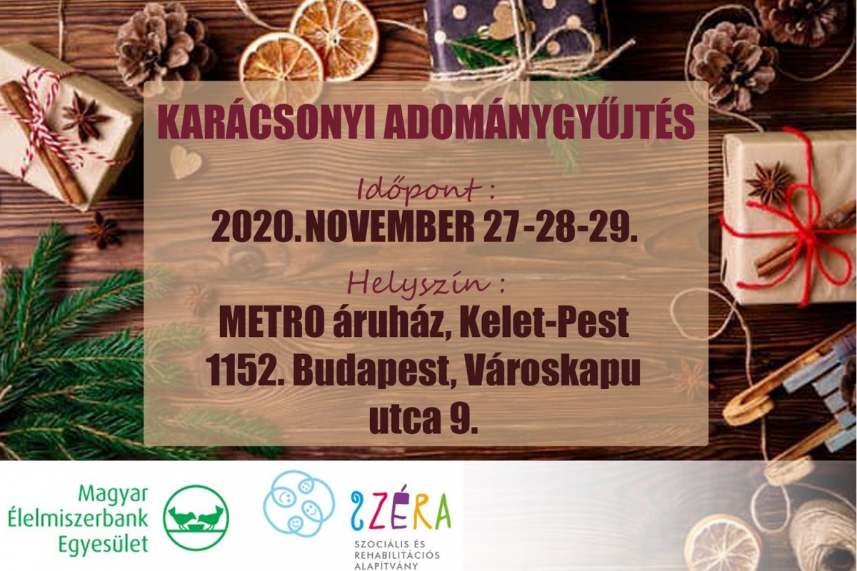 2020. évi karácsonyi tartós élelmiszergyűjtéssel kapcsolatos információk