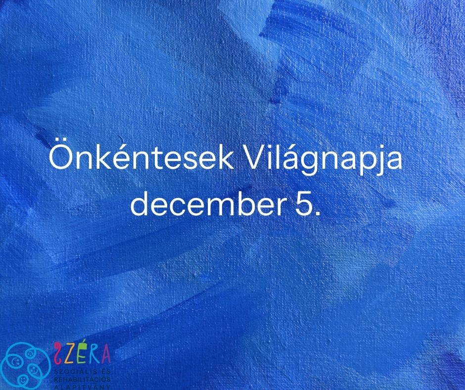 önkéntesek világnapja felirat