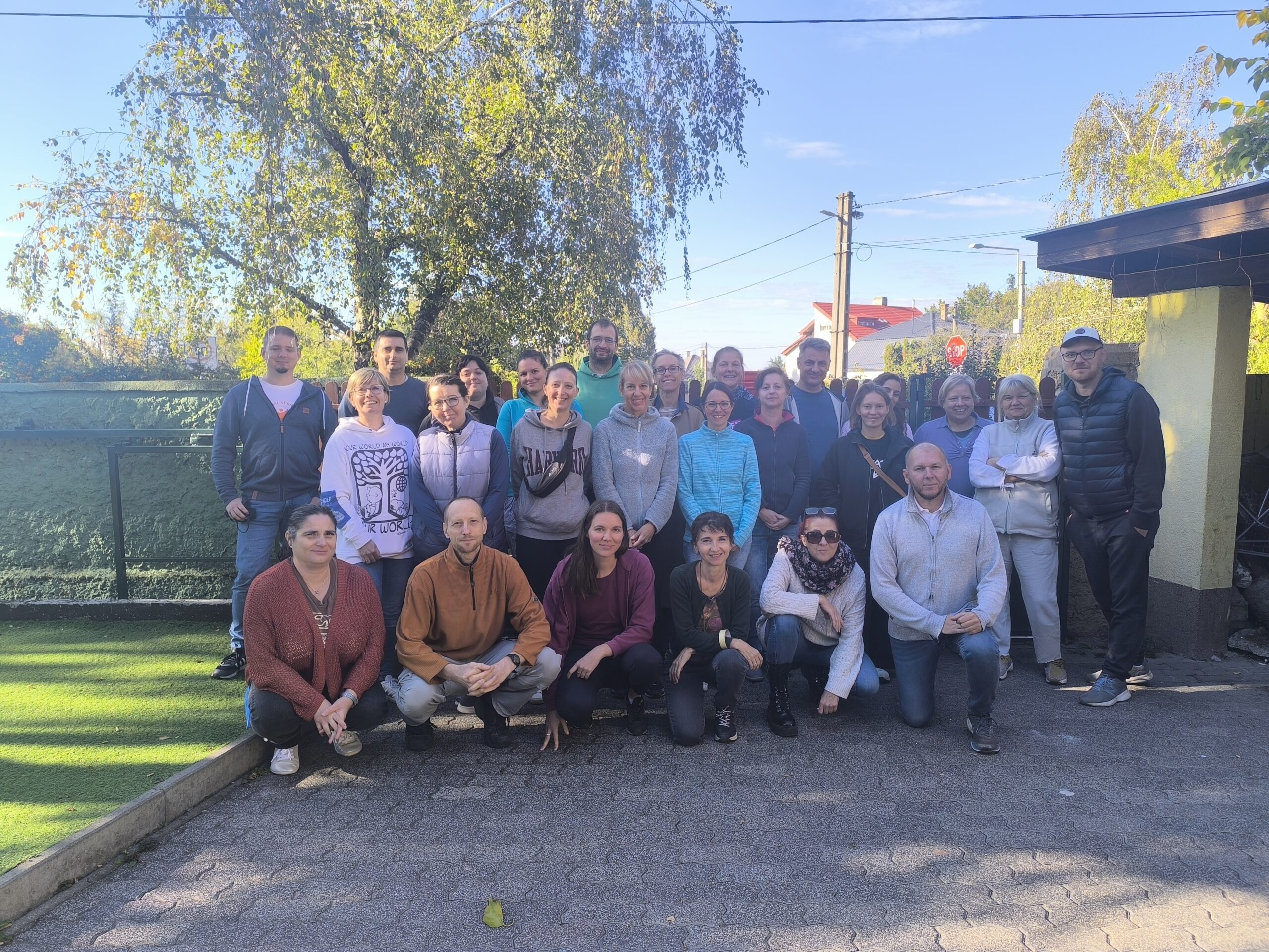 Telekom önkéntes csapatával közös fotó